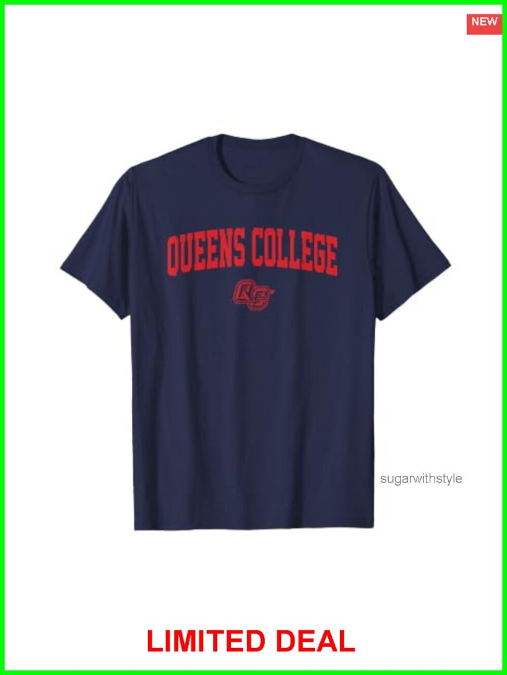 Official Queens College Knights Logo Short Sleeve T-Shirt